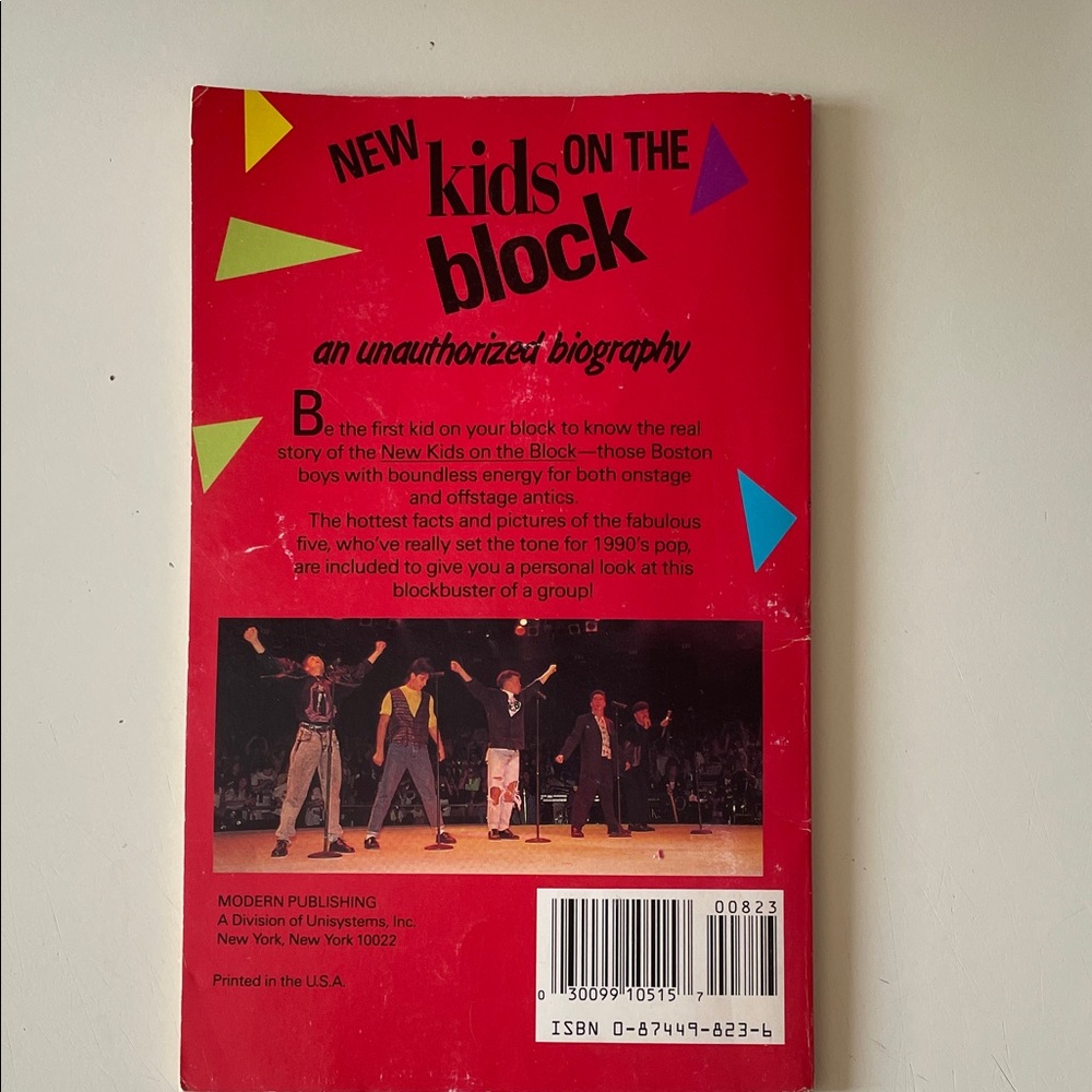 New Kids on the Block Book with Colorful Cover - Picture 2 of 2